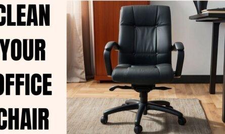 how to clean an office chair