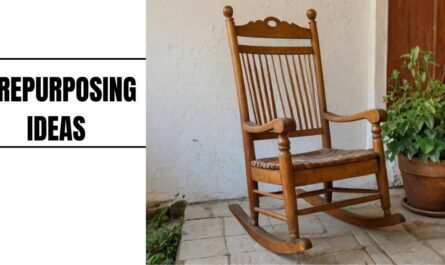 REPURPOSE OLD-WOODEN ROCKING CHAIR