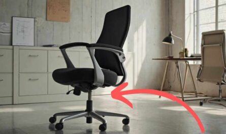 fix an office chair leaning to one side