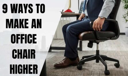 easy ways to make an office chair higher